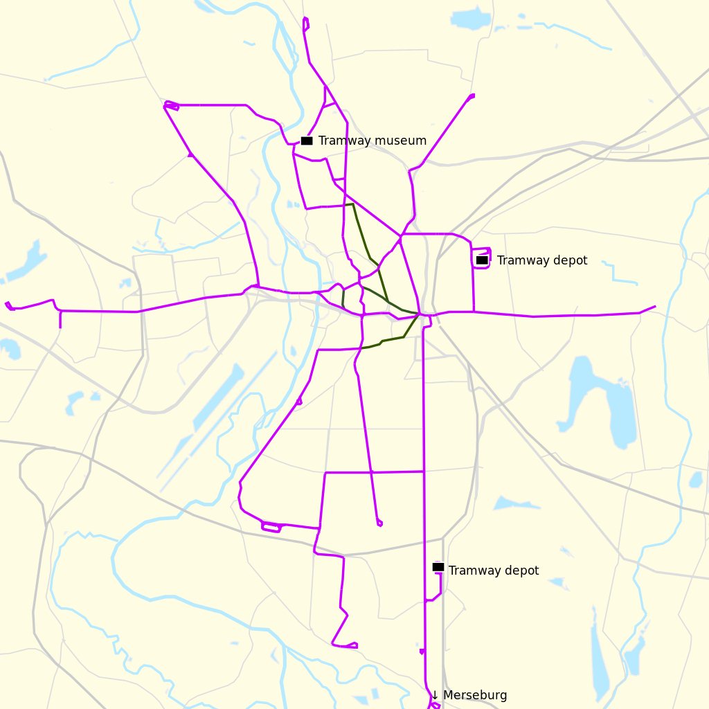map of halle (saale)